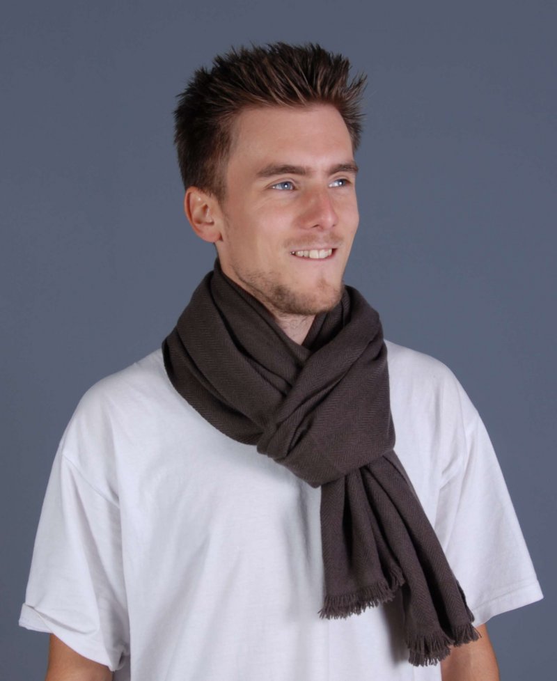Cashmere scarf No tassels 