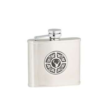 Thistle and Stag Flask