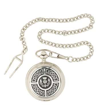 Celtic Thistle Pocket Watch