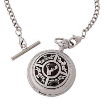 Thistle Stag  Pocket Watch